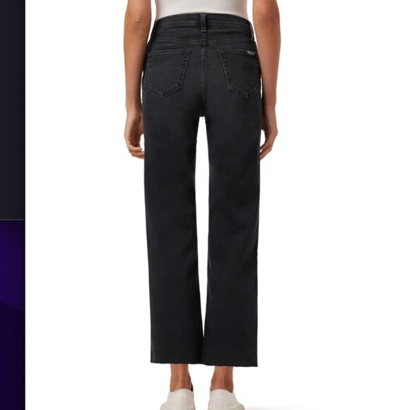 NWT Joe's High Rise Wide Leg Cropped Denim Jeans, Size 32, Isagel - Picture 2 of 11